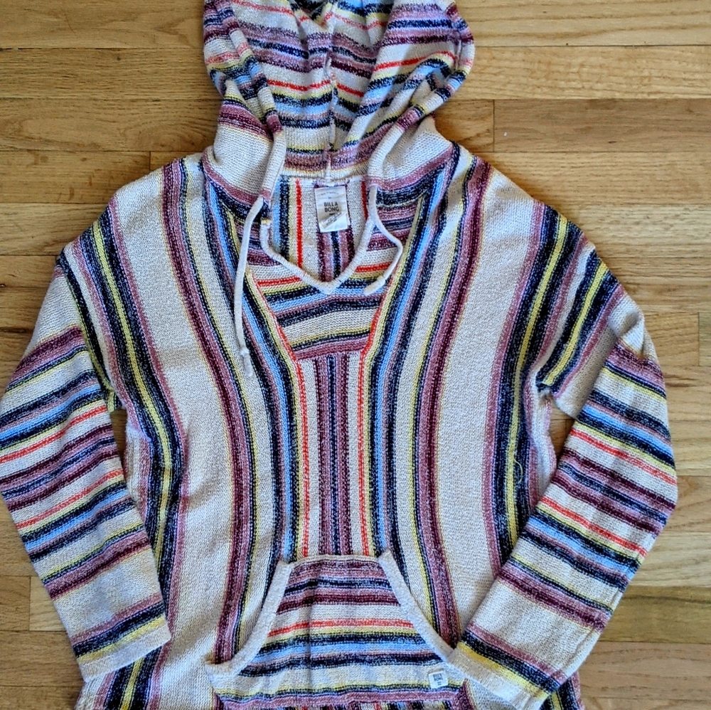 Billabong poncho pullover sweater